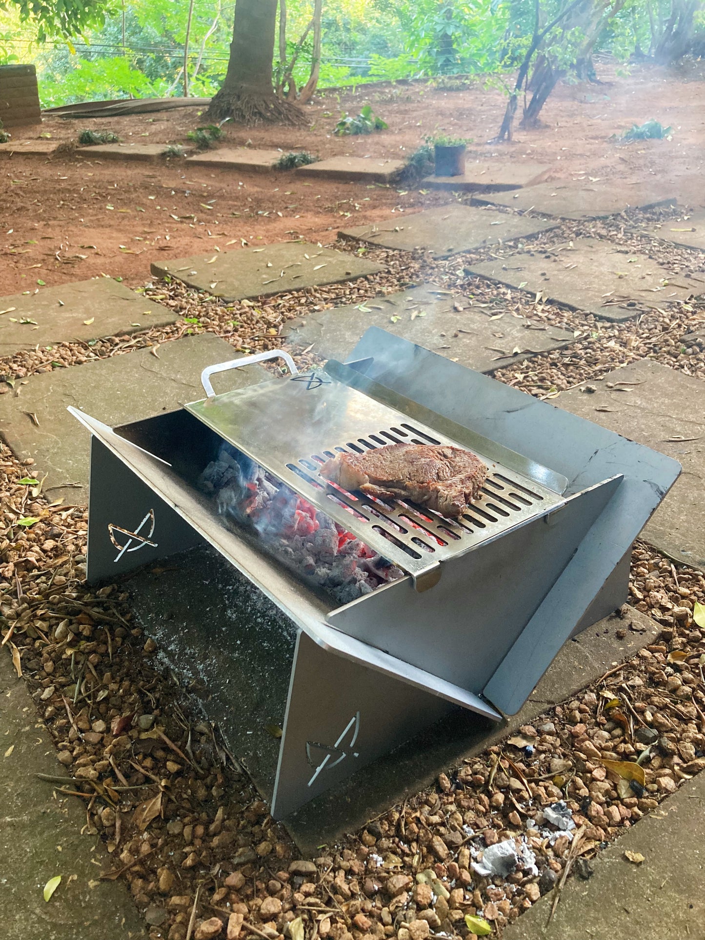 Fire Pit & Grill Combo