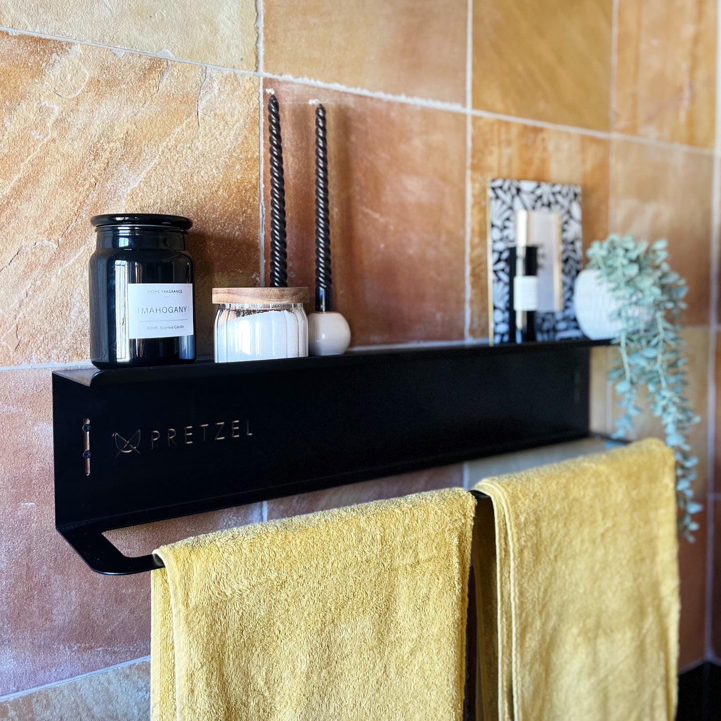 Towel Rail & Shelf