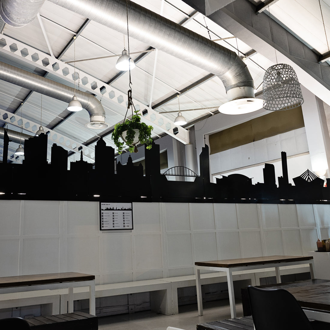11-metre custom steel Durban skyline art installation by Pretzel Designs