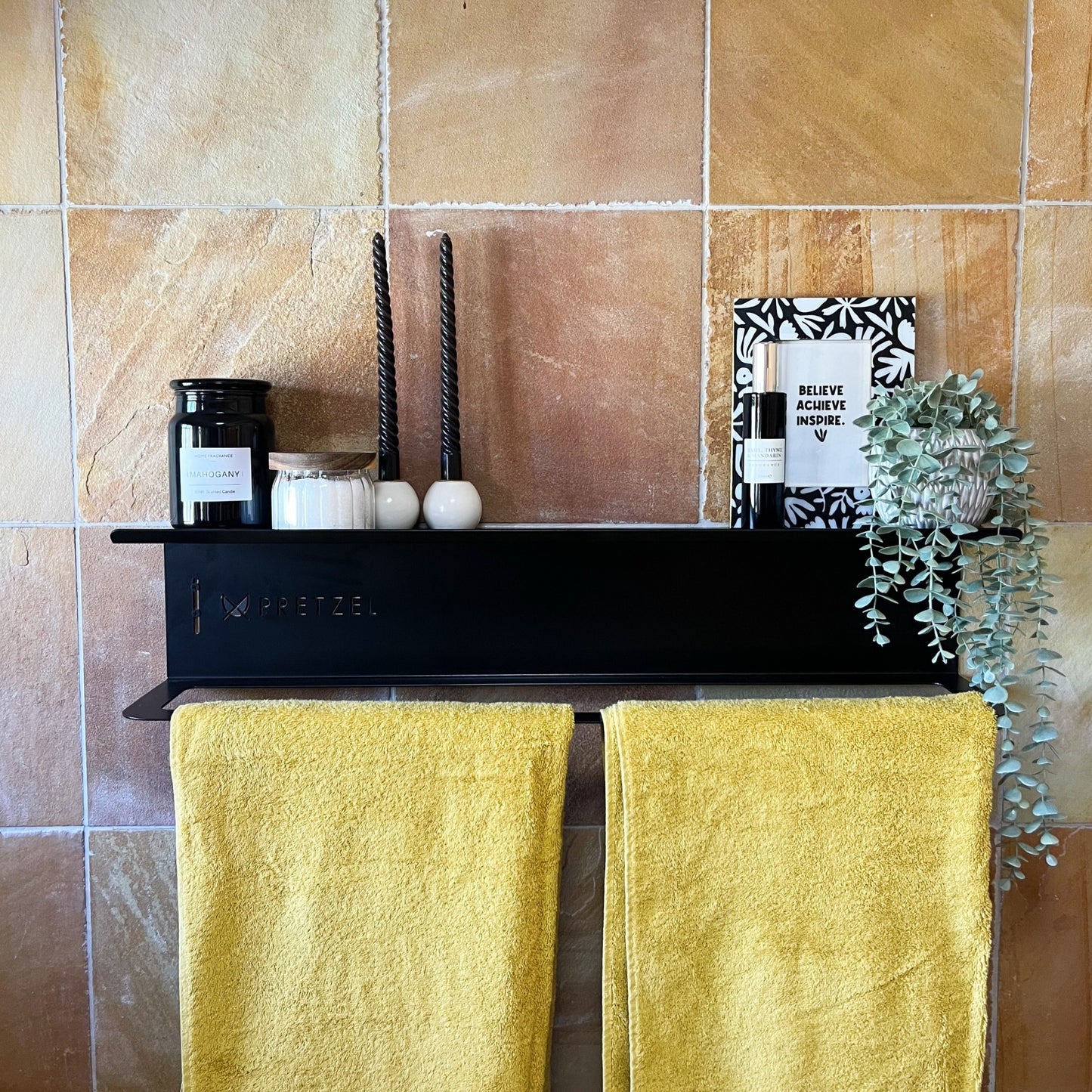 Towel Rail & Shelf